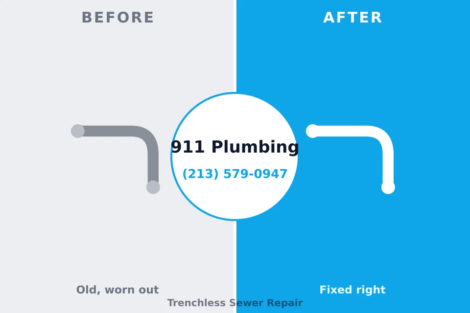 Before and after: plumbing repair West Simsbury, CT